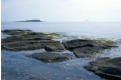 Crabby pools at Kildonan. Fladda and (faintly) Ailsa Craig