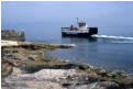 The Lochranza ferry departs for Kintyre