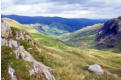 The ridge - Helm Crag is the low summit in the centre