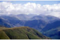 The distant Scafell range seen from Whiteless Pike