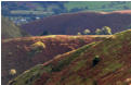 Sunlight on the ridges above Long Batch