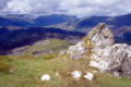 Near the summit - the view westwards