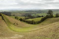 Rabber Dingle, astride the border, and the view to the Black Mountains