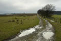 Last look back along the ridgeway