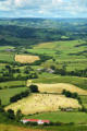 View to the west with bales