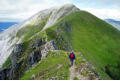 The Devil's Ridge - looking to Sgurr a'Mhaim, approaching the &quot;bad step&quot;