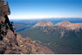 At the start of the final 100 feet - the view to the Red Cuillins