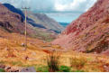 Leaving Pen-y-Pass - looking down the Llanberis pass