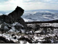 More rock on the ridge - and the view south