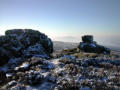 More rocks - and the view to Corndon Hill in Wales