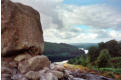 Bruce's Stone and the view to Loch Trool