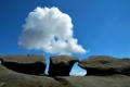 Rocks and cloud