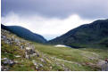 Sty Head tarn, from the path to the traverse