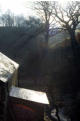 Farm buildings beside the Eglwyseg River