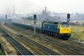 47500 climbs Miles Platting bank with an eastbound Trans-Pennine