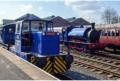 A pair of blue Hunslets: 6678 of 1969 assembles our train