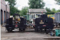 A pair of ancient Motor-Rails - "Morris" and "Ubique"