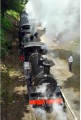 30587 and Rocket reverse out of Horsehay and Dawley station