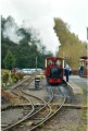 Steaming in the station