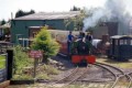 Isabel and train leaving Amerton Station