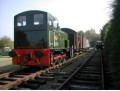 D2371 and train, Rowden Mill