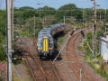 At the junction: 380 111 arrives from Largs