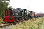 Strange double header - Ruston and 813 leave Chasetown Heaths (no, it hadn't failed...)