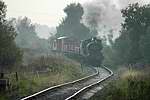 813 on the freight in the haze of the afternoon
