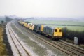 A pair of 20s (3) - 088 leading - on a northbound PW train near Alfreton