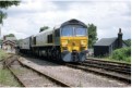 59 104 at Cranmore with the return shuttle for Westbury