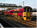 158 773 leaves Doncaster with a Sheffield-bound working