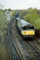58 022 comes off the Clipstone line, Shirebrook