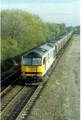 60 092 heads south near Willington