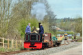 Sholto on the freight (Apedale Road terminus in the background)