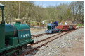 Baguley looks on - Lister-powered peat train arrives (LB 52610 of 1961)