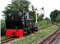 &quot;Gelert&quot; runs around its train at Porthmadog