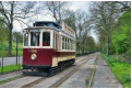 On the original tramway, at the park gates