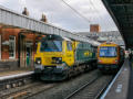 Now it's at Nuneaton - as 70015 passes