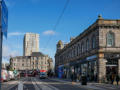 Right: all that remains of Leith Central station