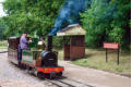 A deceptively quiet moment at Rookwood. Ursula on the vintage train