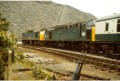 25 and 40 029 at Blaenau Ffestiniog (old) station