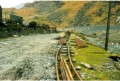 Festiniog Railway trackbed at Blaenau Ffestiniog