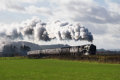 70013 Oliver Cromwell near Strefford, Shropshire