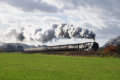 70013 Oliver Cromwell near Strefford, Shropshire