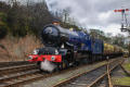 The blue King with the Bridgnorth train