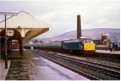 Westbound train arrives at Stalybridge (45 129?)