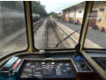 Railbus driver's eye view