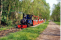 Merlin and train stand at the end of the line