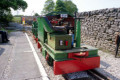 &quot;Lizzie&quot; and train at the Steeple Grange Light Railway