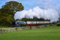 34052 "Lord Dowding" heads south near All Stretton